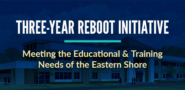 THREE YEAR REBOOT INITIATIVE. Meeting the educational and training needs of the Eastern Shore