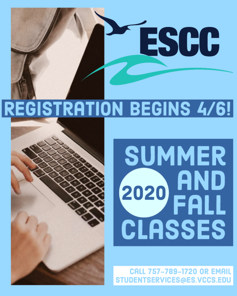 Summer 2020 Classes Begin Eastern Shore Community College