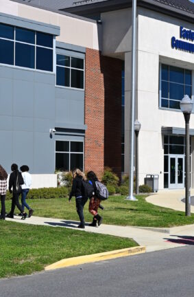 Outside of an ESCC campus building