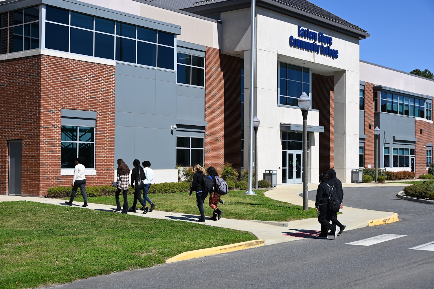 Outside of an ESCC campus building