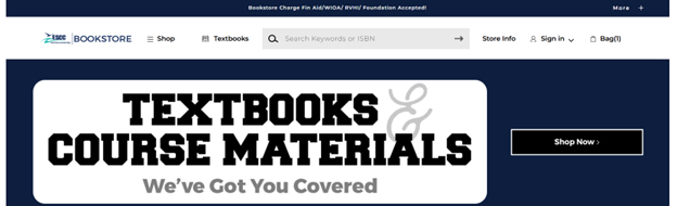 The ESCC Bookstore site